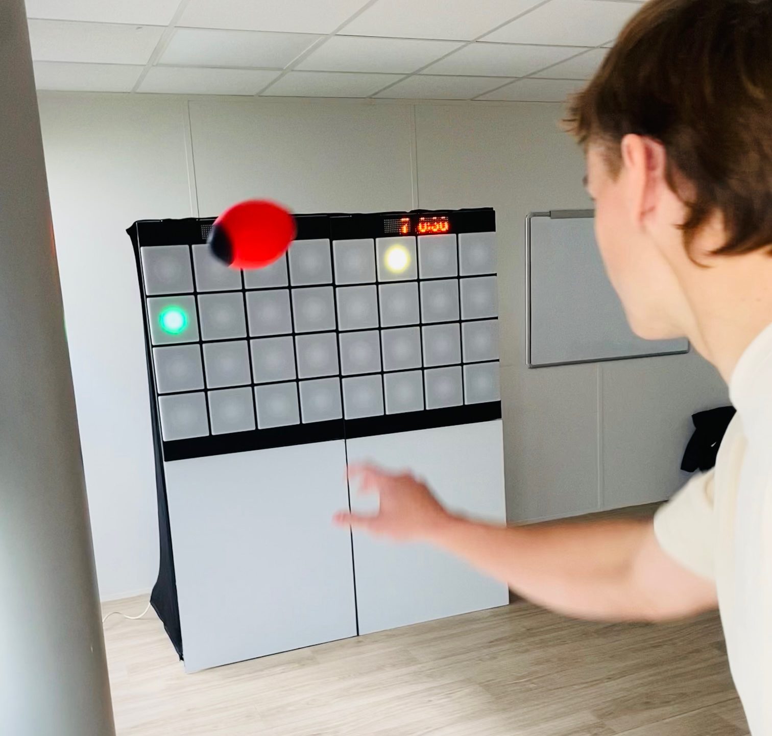 Mur interactif sport en entreprise